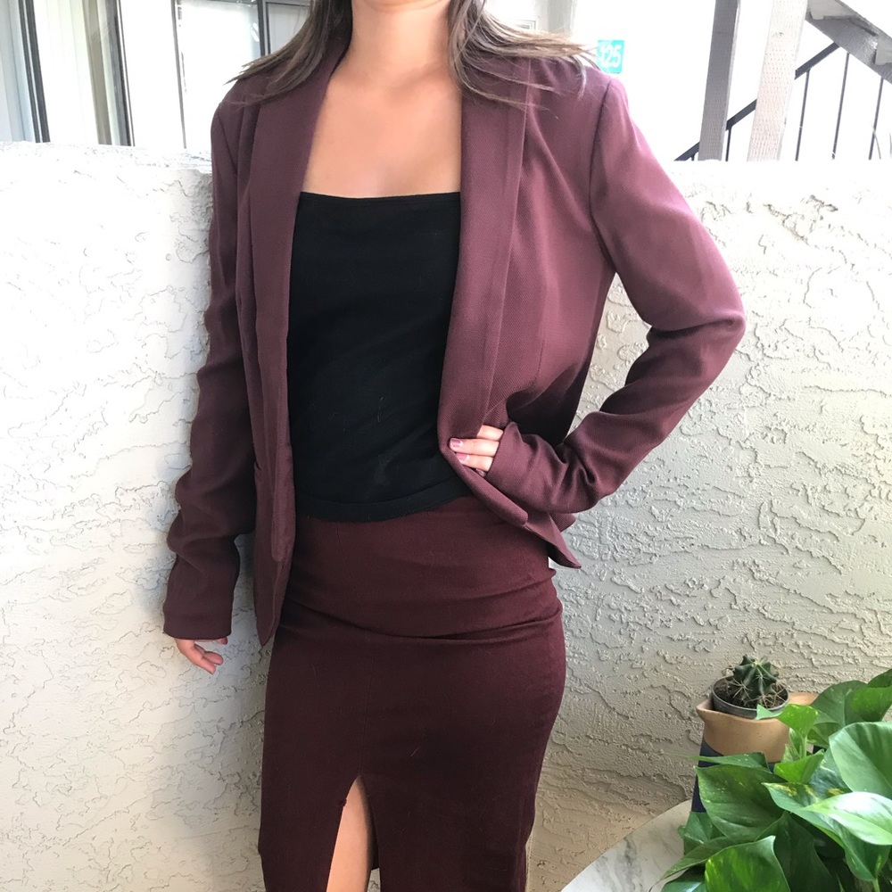 Maroon blazer